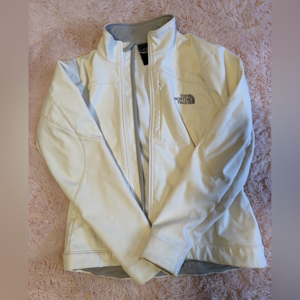 The North Face Cream Full-Zip Hoodie